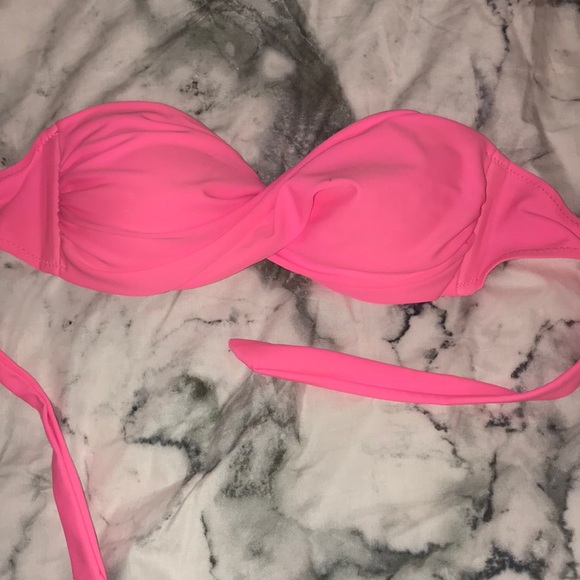 💘HOT PINK BATHING SUITE TOP - Picture 1 of 6
